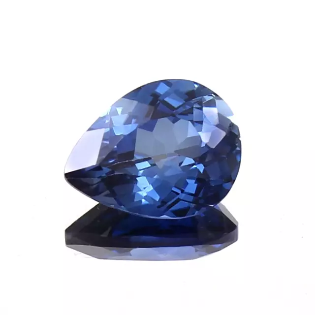 AAA Fin Naturel sans Défaut Ceylan Bleu Saphir Desseré Poire Gemme Coupe 10x8 MM