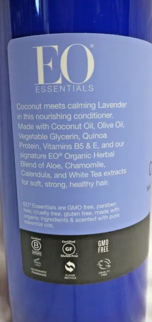 EO Essential Oils - Lavender & Coconut CONDITIONER 32 oz Pump Bottle B3 2