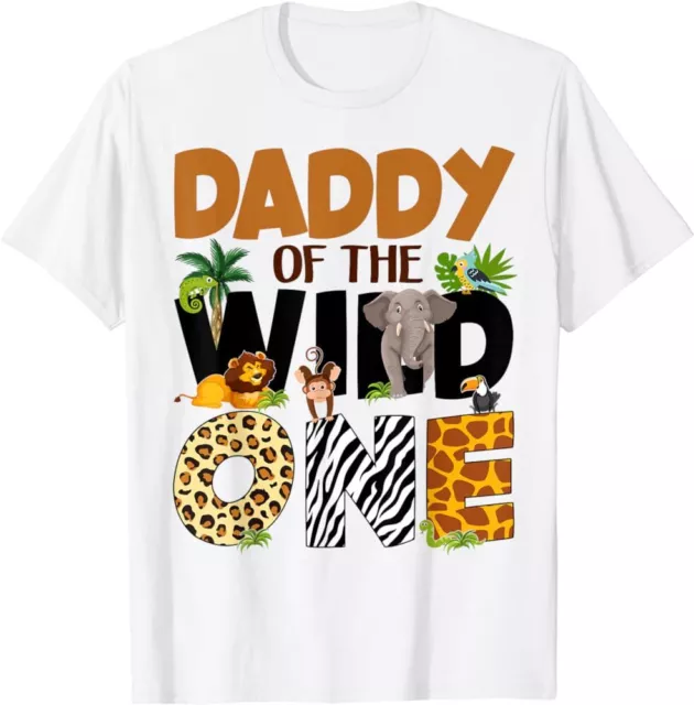 DADDY OF THE Birthday Wild One Safari Dad And Mom Boy Family T-Shirt ...