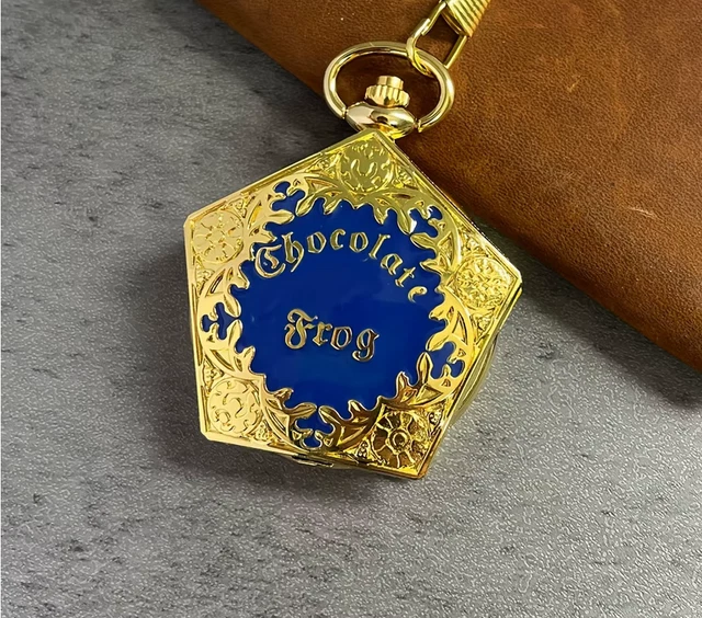 Montre De Poche Pendentif Harry Potter Dorée à Quartz - Neuf Avec étiquettes
