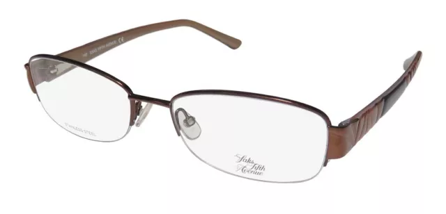 New Saks Fifth Avenue 275 Comfortable Contemporary Classy Eyeglass Frame/Glasses