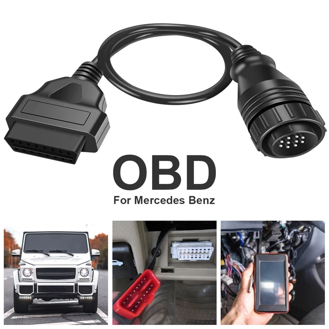 Diagnostic Code Reader Adapter Scanner Cable Compatible Mercedes Benz OBD2 JW