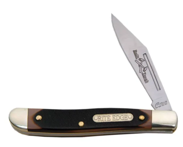 Peanut Folding Pocket Knife with Delrin Handles by Rite Edge - NEW