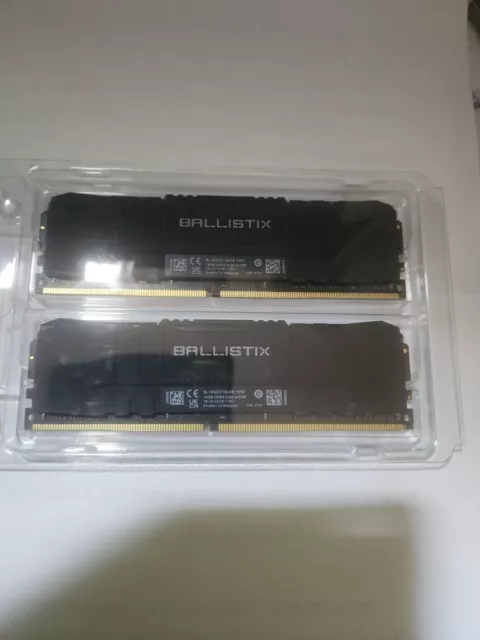 Crucial Ballistix 16GB (2 x 8GB) Desktop Memory PC4-25600 DDR4-3200  BL8G32C16U4W
