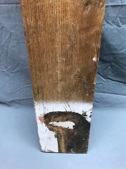 Antique Decorative Hardwood Oak Newel Post 5x42 Old Vintage Staircase 1474-22B 2