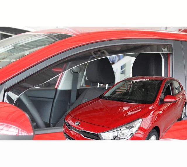 Kit Déflecteurs D'Air Avant & Arrière Car Lux AR0254-1 – Pour Mazda 3 Berline 2019 Et + – Noir Fumé, 4 Pièces, Installation Facile