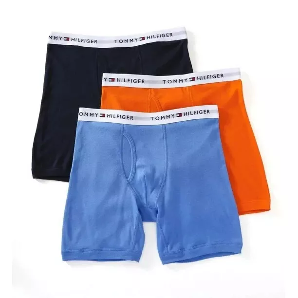 Tommy Hilfiger Mens Classic Briefs Size XL-XXL Blue Multi Flex Underwear 3  Pack