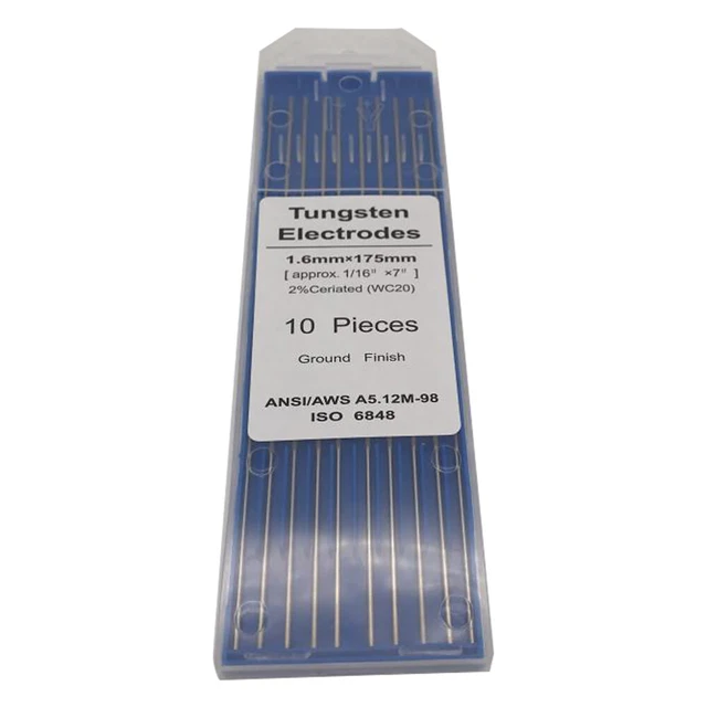Elettrodi tungsteno ricotti a terra accessori per saldatura aste TIG