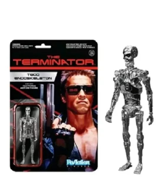 Funko The Reaction Terminator Chrome T800 3 3/4" Action Figure 3913