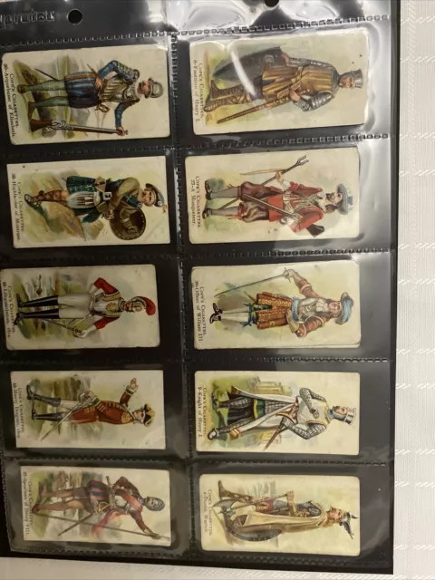 Cope Copes-British Warriors 1912 (Grey Printing) 10 Cards In Plastic Sleeve Al36