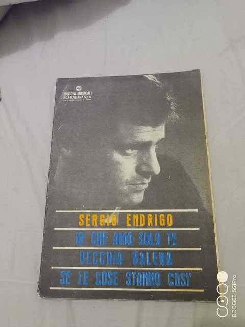 SPARTITO SERGIO ENDRIGO io che amo solo te-vecchia balera-se le cose ...
