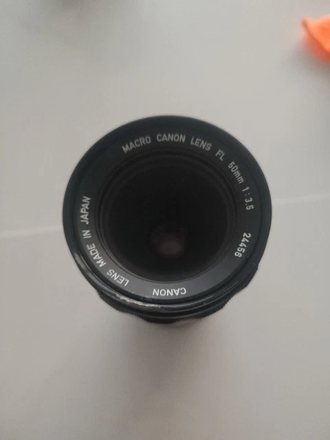 macro canon FL 50mm 1: 3,5 + CANON ADAPTER+ CANON EXTENSION TUBE  + BOITIER. AE1