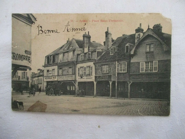 Cpa Marne 51 Reims Place Saint-Thimothee