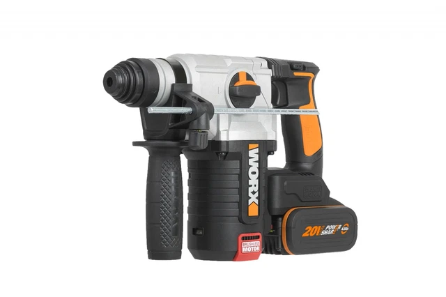 Trapano martello tassellatore WORX WX380.1 con batteria 4.0Ah e caricabatterie
