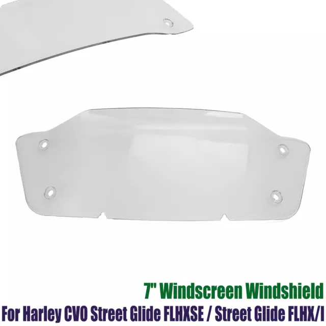 FITS FOR HARLEY CVO Street Glide FLHXSE 2023+2024 7" Clear Windscreen