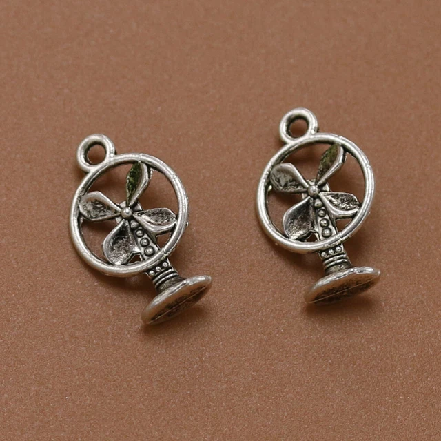 20pcs Alloy Electric Fan Pendants Charms DIY Jewelry Making Accessory for 2