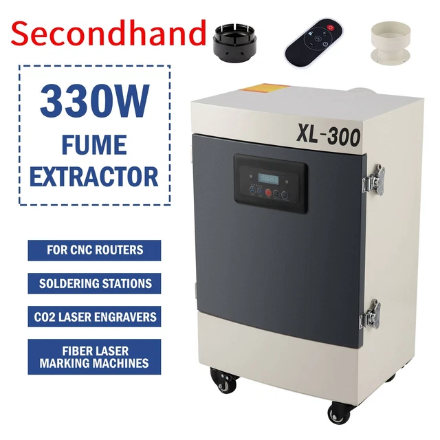 Secondhand XL300 330W Fume Extractor  Air Purifier for Laser Cutter CNC Engraver