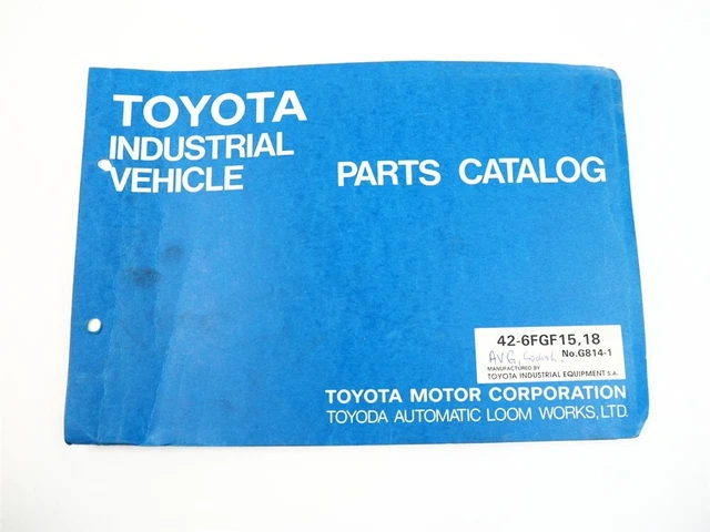 Toyota 42-6FGF 15 18 carrelli elevatori catalogo parti camion elenco ricambi