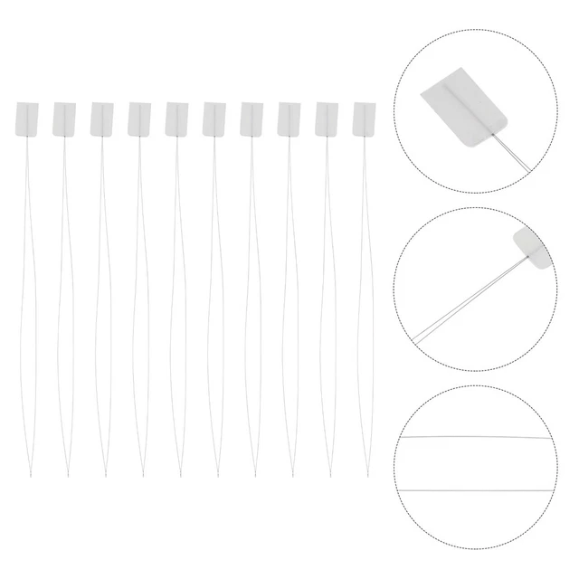 10 Pcs Handnähnadeln Gerade Fadennadeln Poke-Tool Häkelwerkzeug Sticknadel
