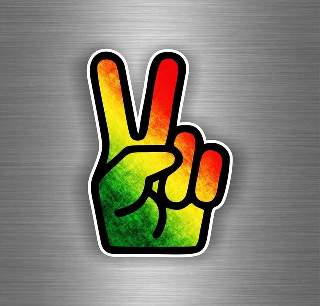 Rasta Reggae Jah Lion Of Judah Car Decal Sticker – One Love Rastafari (Multicolor, French Made)