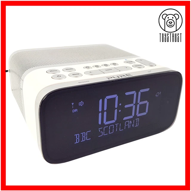 PURE SIESTA S6 Bedside Digital Radio Alarm Clock DAB+ FM Radio