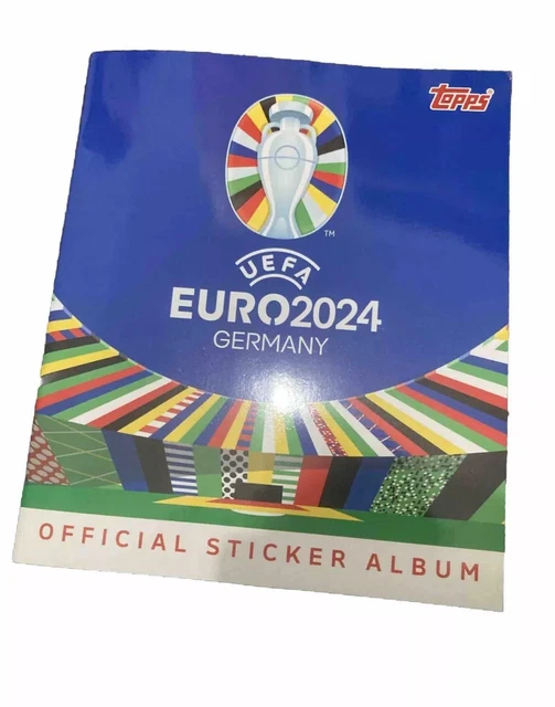 TOPPS EURO 2024 Germany - Official Football Sticker Book Album & 6 Free ...