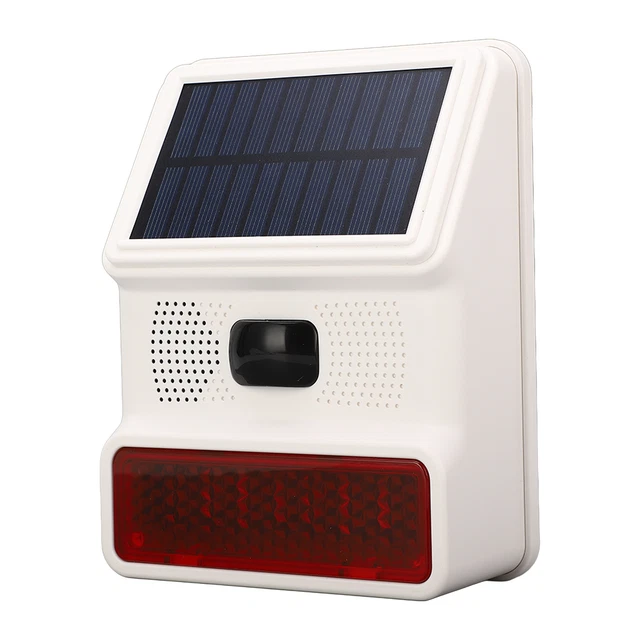 Alarme Solaire Légère IP65 Capteur Infrarouge étanche De Haute Précision DC
