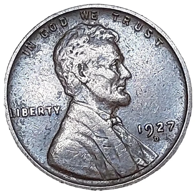 1927-D Lincoln Wheat One Cent Penny ~ Better Grade