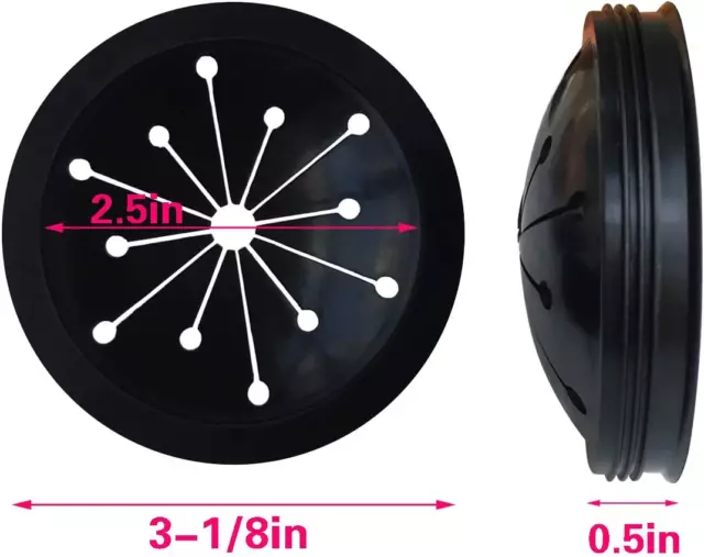 Set paraspruzzi flessibile e tappo lavandino per smaltimento rifiuti 3 pezzi 3