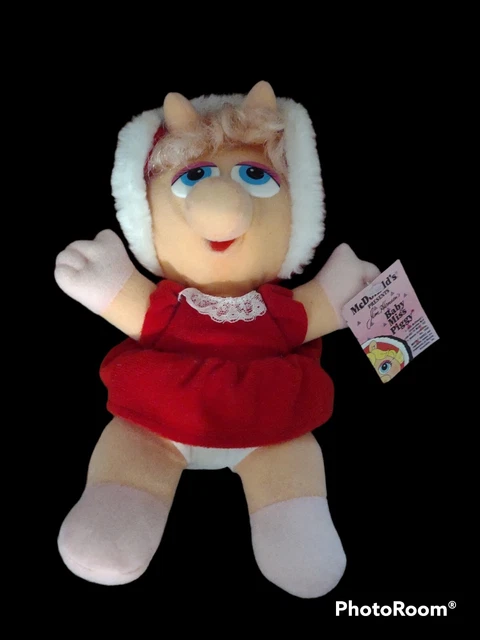 Vintage 1988 McDonalds Jim Henson Baby Miss Piggy Stuffed Animal