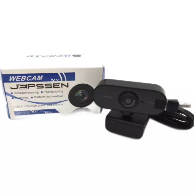 Jepssen WebCam 1080p W1-2K Webcam Videokonferenzsystem Headset USB Full HD Cam