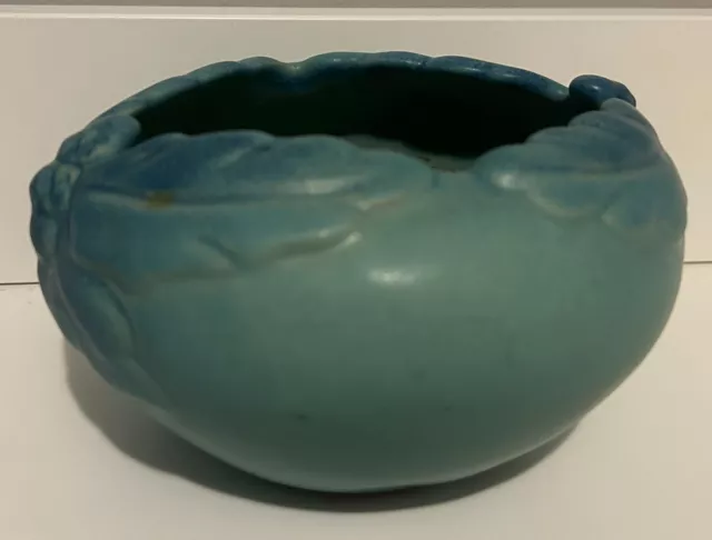 Van Briggle Art Pottery- Blue Acorn Leaf Pattern