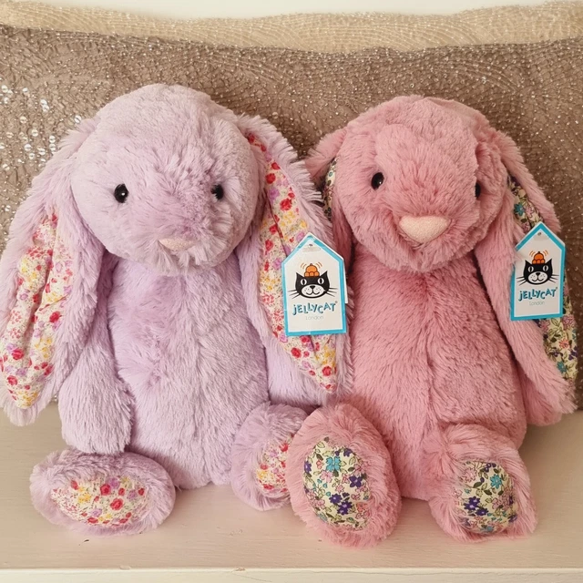 NEW JELLYCAT MEDIUM Bashful Blossom Bunny Soft Toy Jasmine and Tulip