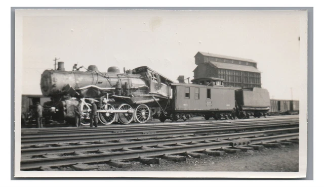 MEC MAINE CENTRAL RAILROAD Locomotive Wreck PORTLAND ME Original 1933 Photo