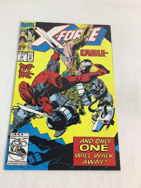 X-FORCE #15 CABLE VS DEADPOOL Marvel Comics 1992
