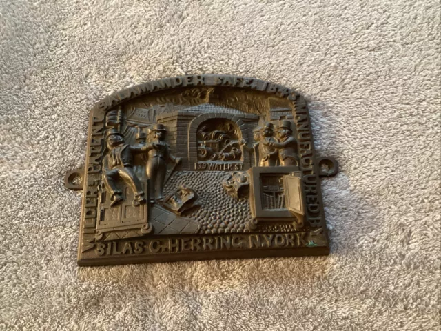 Silas C. Herring Salamander Safe Plaque