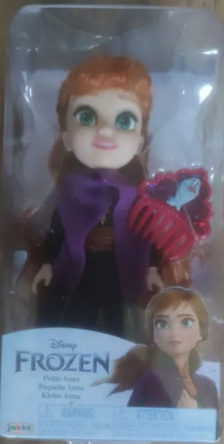 Disney Frozen Petite Anna & Elsa 6" Mini Dolls With Combs Rare 2 Doll Pack BNIB 3
