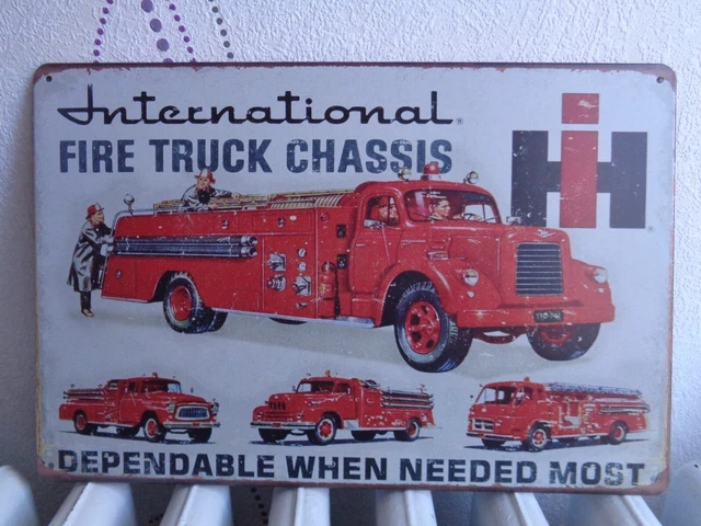 CAMION DE POMPIER TONKA vintage tôle ancien jouet jeu old toy truck firemen EUR 60,00 - FR