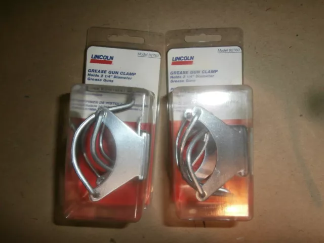2 nuevas abrazaderas para pistola de grasa Lincoln modelo 82760 para 2 1/4" de diámetro