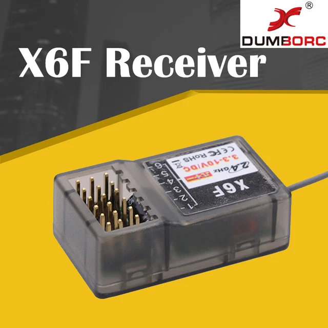 DUMBORC X6F 2.4G 6CH Radio Control System Receiver for Domborc X6 ...