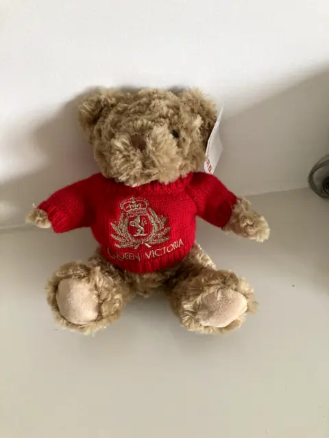 Cunard Queen Victoria  Teddy Bear With Jumper  - - Brand New With Tags.