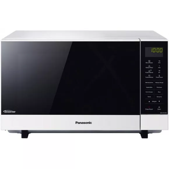 Panasonic 27L 1000W Flatbed Power Cooking Microwave Oven White NN-SF564WQPQ