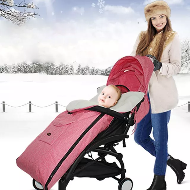 Baby Plush + linen Wrap Blanket Sleeping Bag Pushchair Stroller Cover For kids☁
