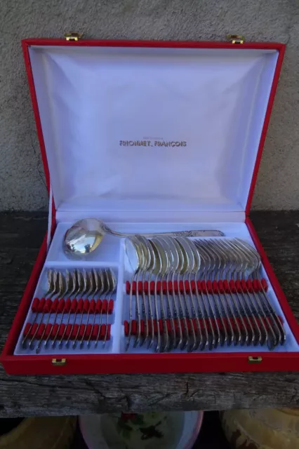37pcs Louis XV Model Silver Metal Housewife - Francois Frionnet Marly