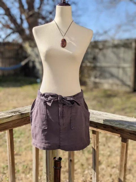 Chaser Vintage Canvas Mini Skirt NWT