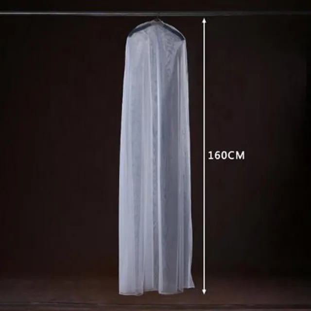Copertura antipolvere in tulle morbido lungo trasparente vestiti per la casa abito da sposa protettore W St
