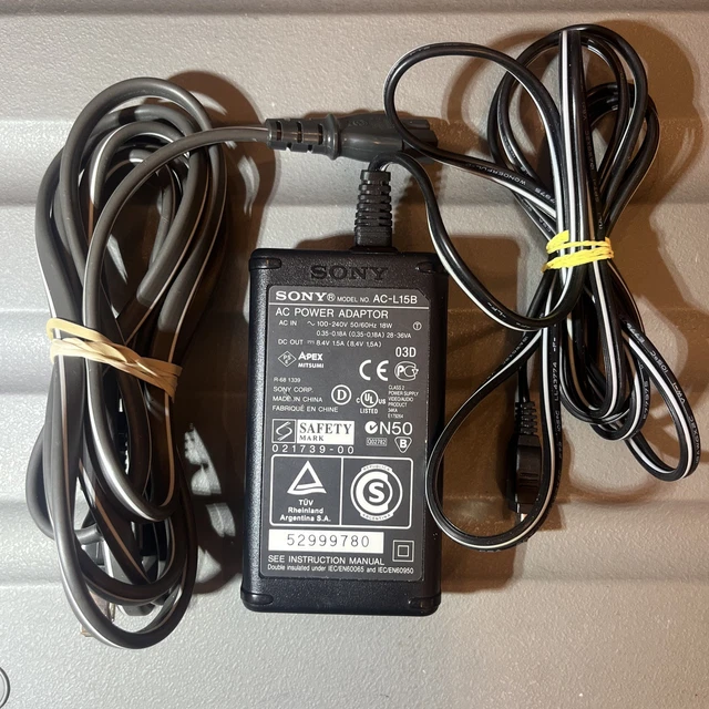 Chargeur Secteur Sony AC-L15A D'origine – 8.4V 1.5A Pour Caméscope, état Fonctionnel