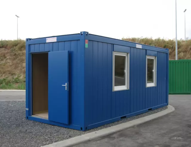 Flat pack collapsible MK Trans-pack  Office cabin unit 20ft x 8ft (Plus VAT)