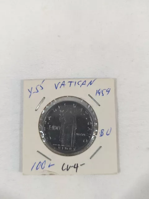 1959 VATICAN Coin 100 LIRE