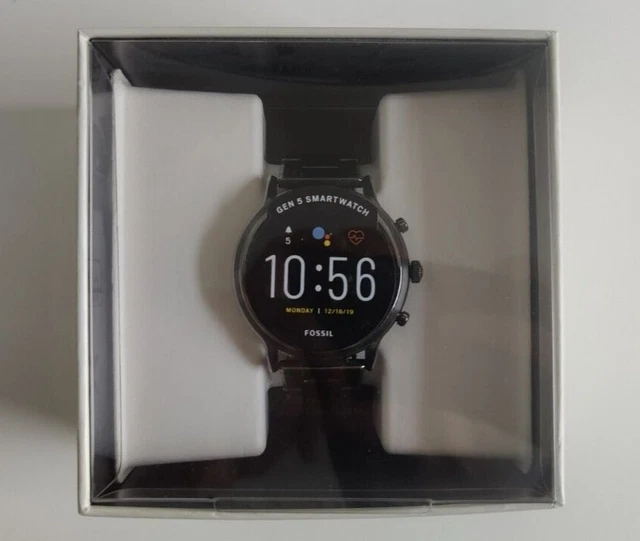 Fossil The Carlyle HR 5. Generation Herren Smartwatch 44mm Edelstahlgehäuse OVP 